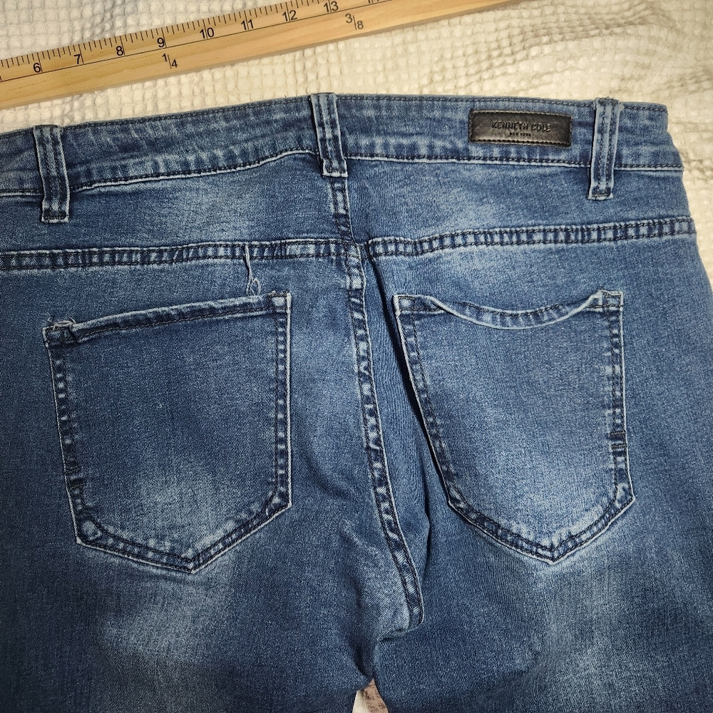 Kenneth Cole Indigo Skinny Jeans Size 32x30 - Picture 11 of 15